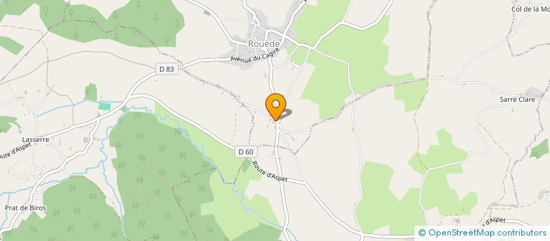 localisation de l'entreprise MONSIEUR GEORGES SARRADET  ROUEDE