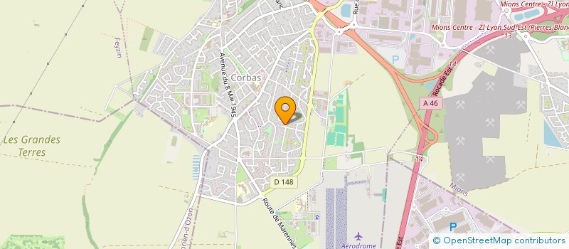 localisation de l'entreprise MONSIEUR GEORGES SAURET à CORBAS