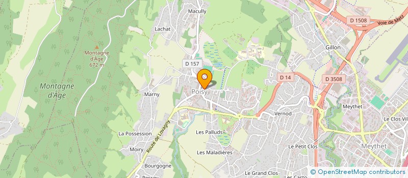 localisation de l'entreprise MONSIEUR GEORGES SCHEFFEL  POISY