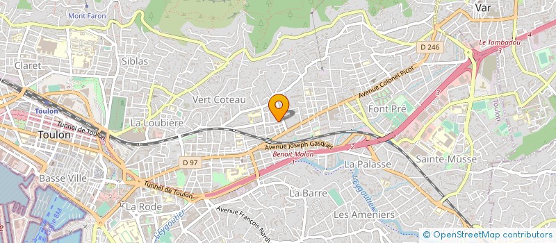 localisation de l'entreprise MONSIEUR GEORGES SECHI  TOULON