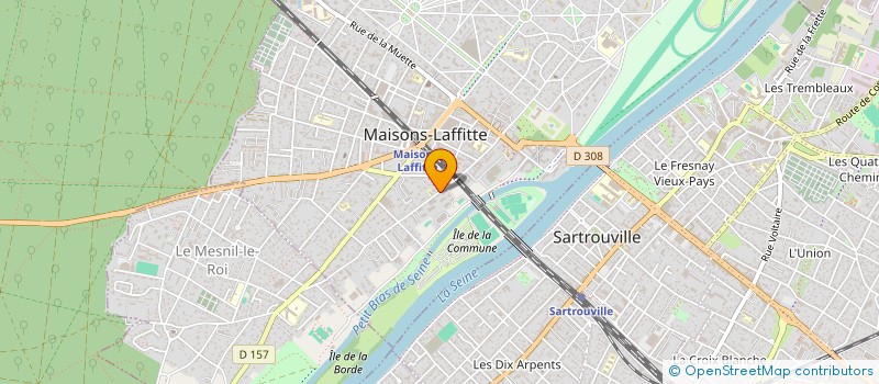 localisation de l'entreprise MONSIEUR GEORGES SEJOURNE à MAISONS-LAFFITTE