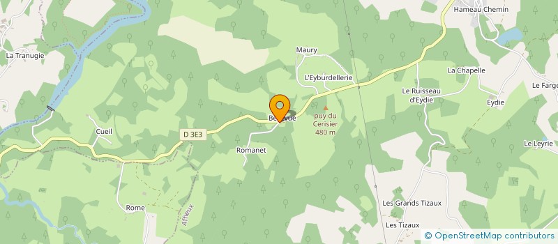 localisation de l'entreprise MONSIEUR GEORGES SENEJOUX  AFFIEUX