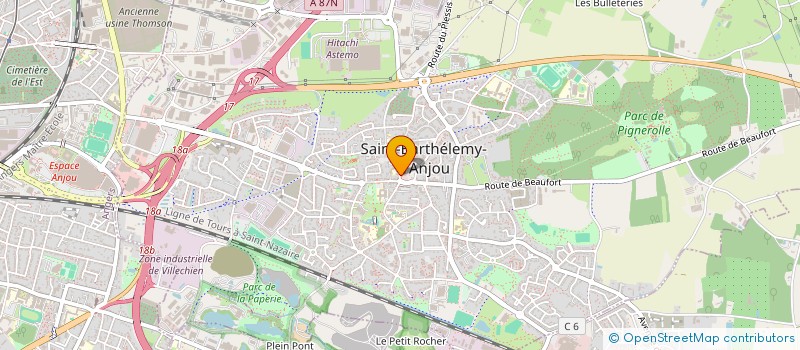 localisation de l'entreprise MONSIEUR GEORGES SERANT  SAINT-BARTHELEMY-D'ANJOU