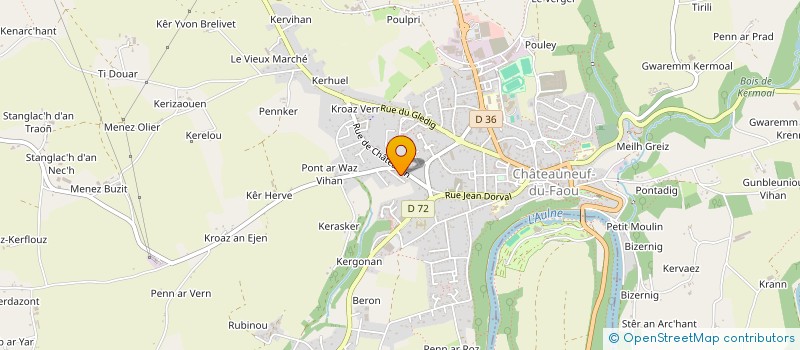 localisation de l'entreprise MONSIEUR GEORGES SERY à CHATEAUNEUF-DU-FAOU