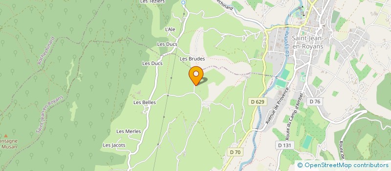 localisation de l'entreprise MONSIEUR GEORGES SIBEUD  SAINT-LAURENT-EN-ROYANS