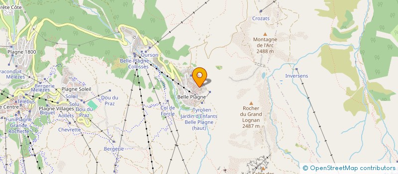 localisation de l'entreprise MONSIEUR GEORGES SIBIRIL  LA PLAGNE TARENTAISE