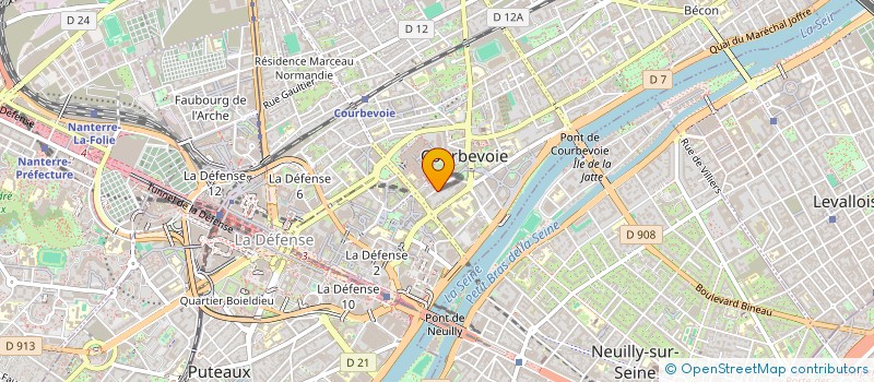 localisation de l'entreprise MONSIEUR GEORGES SKAF à COURBEVOIE