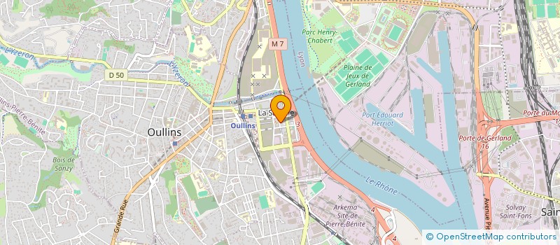 localisation de l'entreprise MONSIEUR GEORGES SOTHIER  OULLINS-PIERRE-BENITE