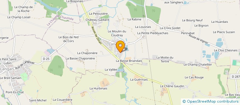 localisation de l'entreprise MONSIEUR GEORGES SOUQUET  LA CHAPELLE-CHAUSSEE