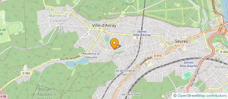 localisation de l'entreprise MONSIEUR GEORGES STAMATATOS  VILLE D AVRAY