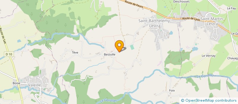 localisation de l'entreprise MONSIEUR GEORGES SUBRIN  SAINT-BARTHELEMY-LESTRA