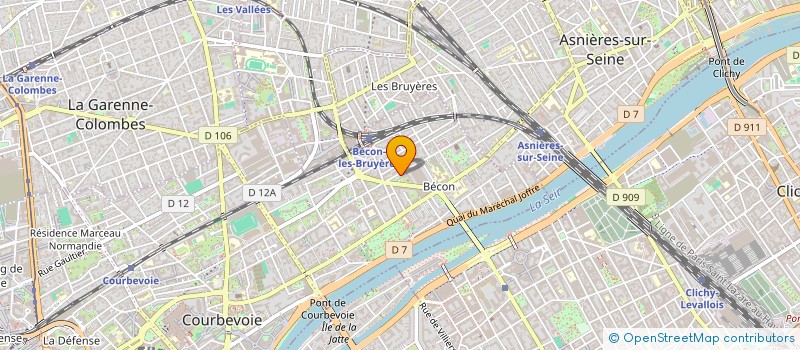 localisation de l'entreprise MONSIEUR GEORGES TABET à COURBEVOIE