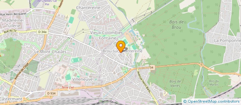 localisation de l'entreprise MONSIEUR GEORGES TAGNE TAGNE  BROU-SUR-CHANTEREINE