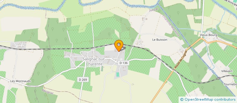 localisation de l'entreprise MONSIEUR GEORGES TARIN  SALIGNAC-SUR-CHARENTE