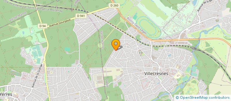 localisation de l'entreprise MONSIEUR GEORGES TARON  VILLECRESNES