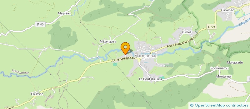 localisation de l'entreprise MONSIEUR GEORGES TERRISSE à MARMANHAC