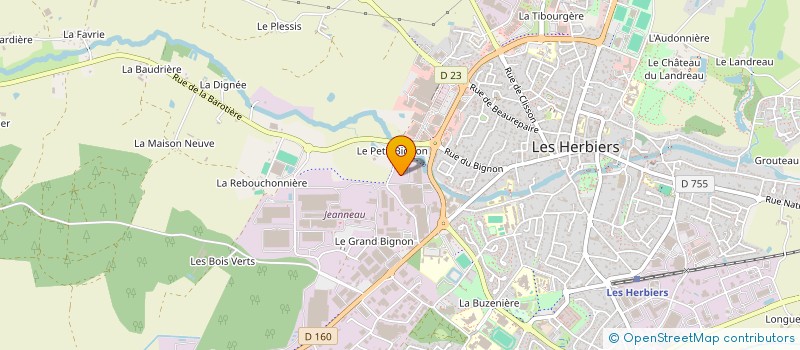 localisation de l'entreprise MONSIEUR GEORGES TEXIER à HERBIERS (LES)