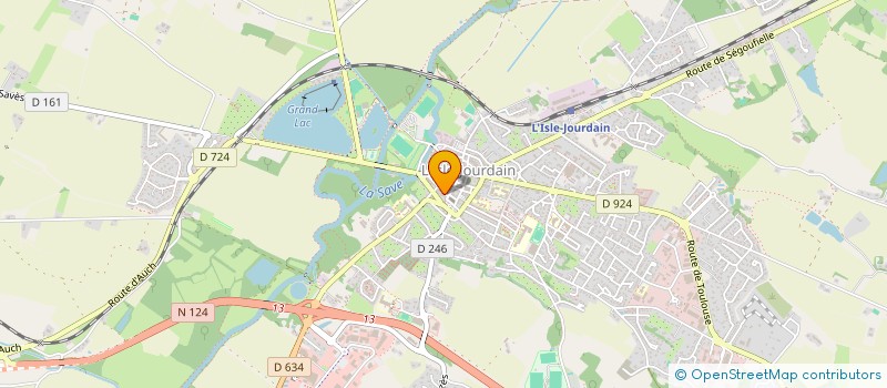 localisation de l'entreprise MONSIEUR GEORGES THAIN  L'ISLE-JOURDAIN