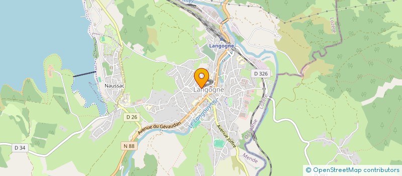 localisation de l'entreprise MONSIEUR GEORGES THEROND  LANGOGNE