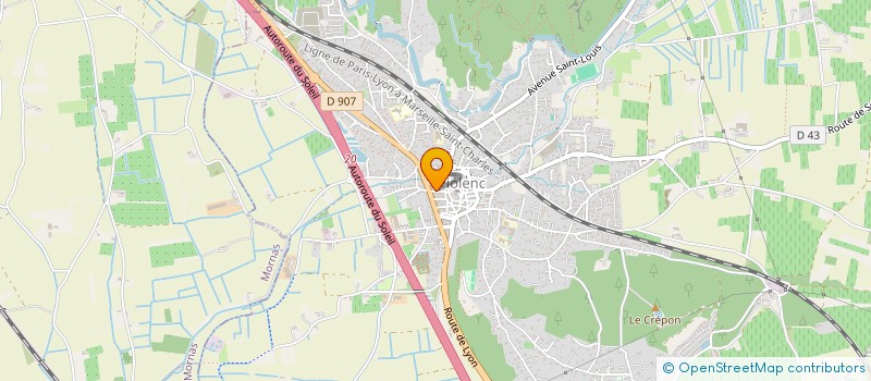 localisation de l'entreprise MONSIEUR GEORGES THEUIL  PIOLENC