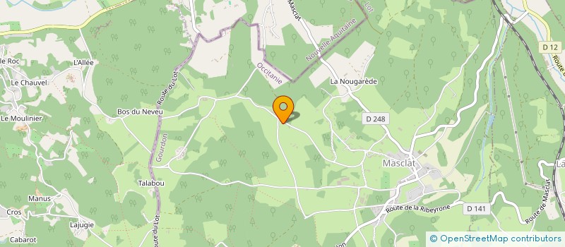 localisation de l'entreprise MONSIEUR GEORGES THOCAVEN  LOUPIAC