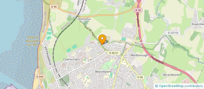 localisation de l'entreprise MONSIEUR GEORGES THOMAS  WIMILLE