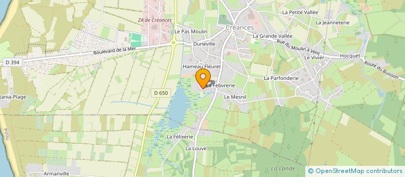 localisation de l'entreprise MONSIEUR GEORGES THOMAS à CREANCES