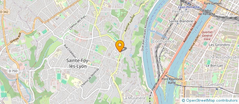 localisation de l'entreprise MONSIEUR GEORGES THURY  SAINTE-FOY-LES-LYON