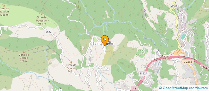 localisation de l'entreprise MONSIEUR GEORGES TIBERT  SAINTE-AGNES