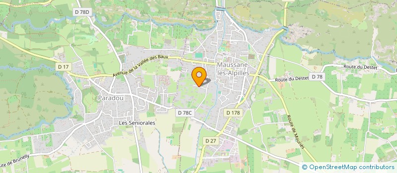 localisation de l'entreprise MONSIEUR GEORGES TOMAKA  MAUSSANE-LES-ALPILLES