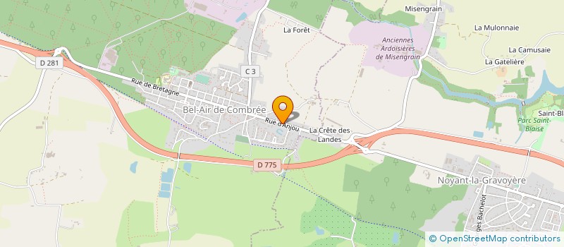 localisation de l'entreprise MONSIEUR GEORGES TOUCHAIS à OMBREE D'ANJOU