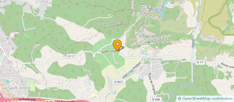 localisation de l'entreprise MONSIEUR GEORGES TOUZET  LE THOLONET