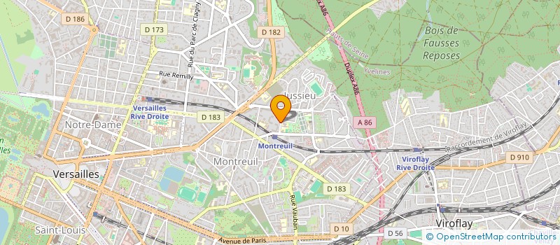 localisation de l'entreprise MONSIEUR GEORGES TRAJMAN à VERSAILLES