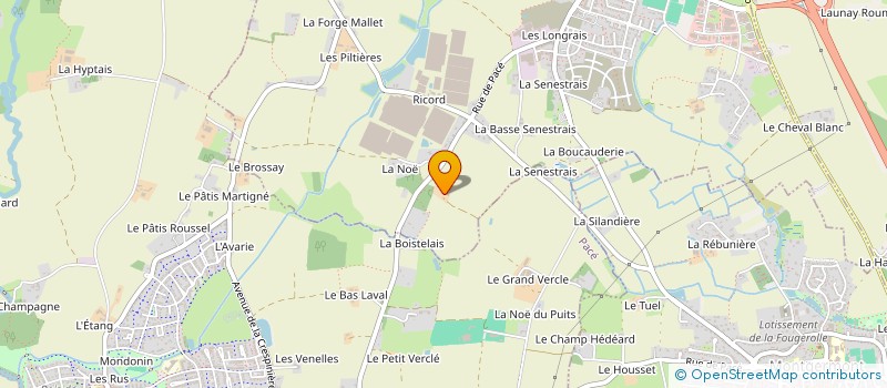 localisation de l'entreprise MONSIEUR GEORGES TRELUYER à LA CHAPELLE-DES-FOUGERETZ