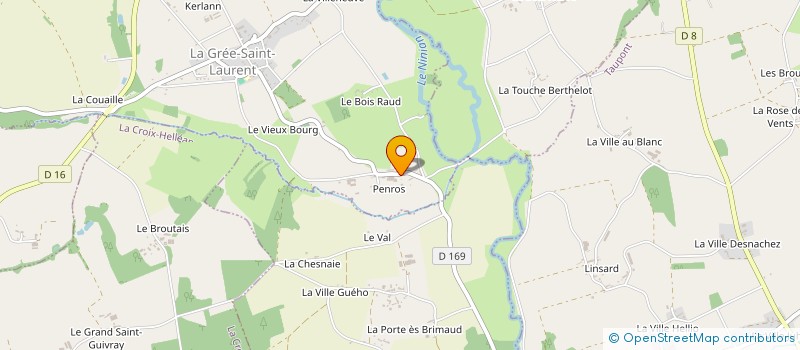 localisation de l'entreprise MONSIEUR GEORGES TREMEN  LA GREE-SAINT-LAURENT