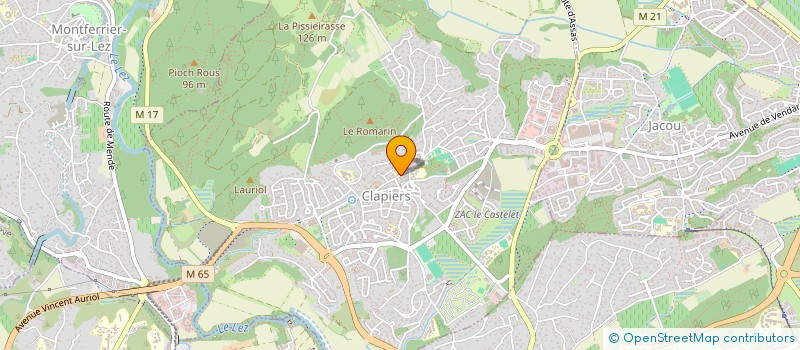 localisation de l'entreprise MONSIEUR GEORGES UGUEN  CLAPIERS