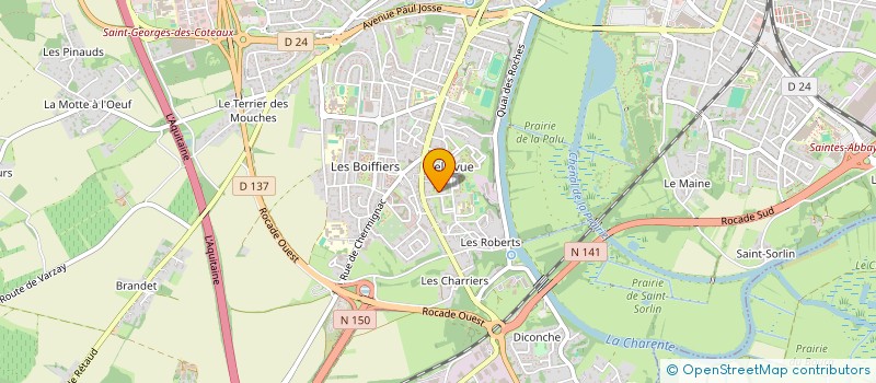 localisation de l'entreprise MONSIEUR GEORGES VAN DE VELDE  SAINTES