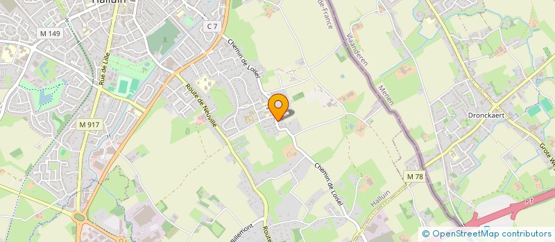 localisation de l'entreprise MONSIEUR GEORGES VAN ELSLANDE  HALLUIN