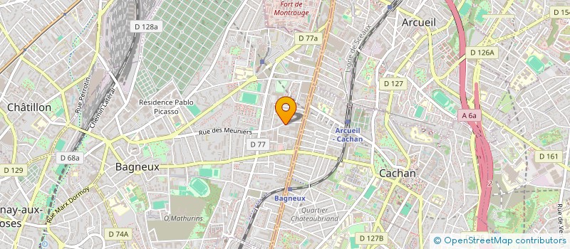 localisation de l'entreprise MONSIEUR GEORGES VENGUD à BAGNEUX