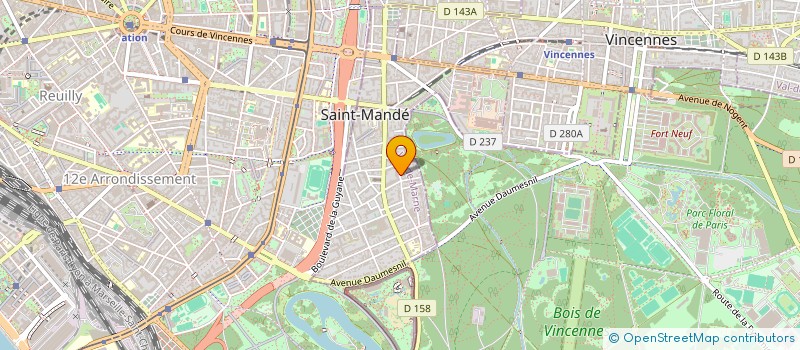 localisation de l'entreprise MONSIEUR GEORGES VERDEAUX à SAINT-MANDE