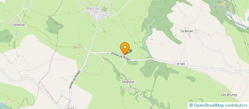 localisation de l'entreprise MONSIEUR GEORGES VERDIER  BOZOULS