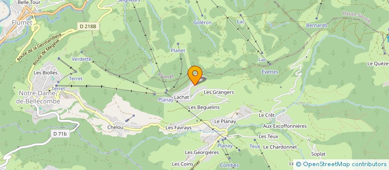localisation de l'entreprise MONSIEUR GEORGES VIAL à NOTRE-DAME-DE-BELLECOMBE