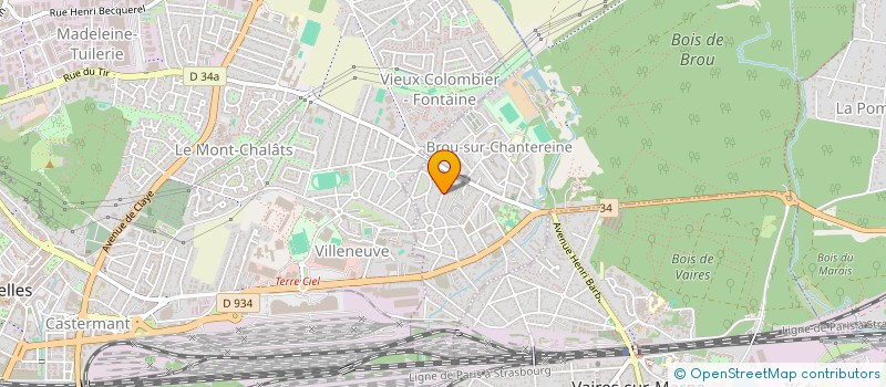 localisation de l'entreprise MONSIEUR GEORGES VIAUD  BROU-SUR-CHANTEREINE