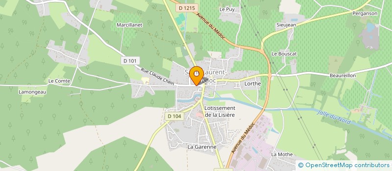 localisation de l'entreprise MONSIEUR GEORGES VIDOU à SAINT-LAURENT-MEDOC