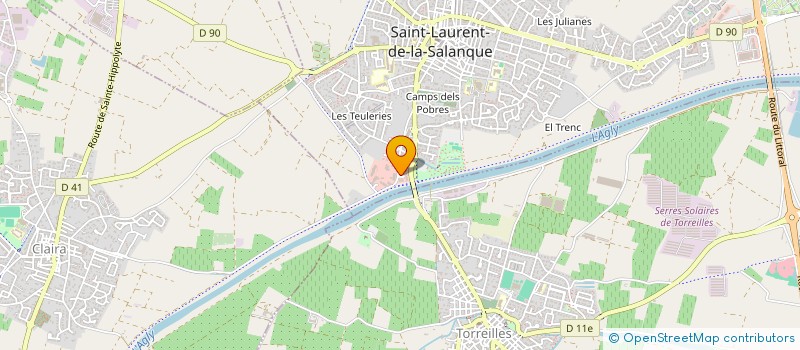 localisation de l'entreprise MONSIEUR GEORGES VILLASEQUE à SAINT-LAURENT-DE-LA-SALANQUE