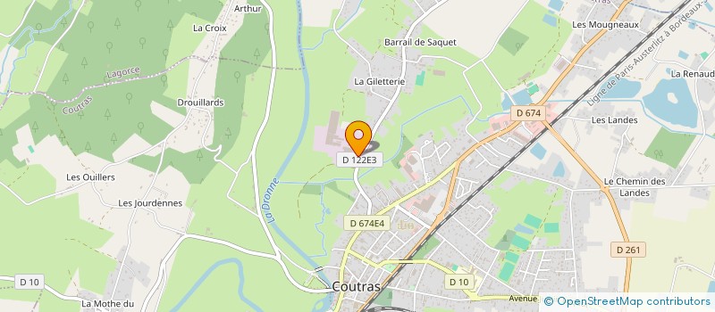 localisation de l'entreprise MONSIEUR GEORGES VILLIER  COUTRAS