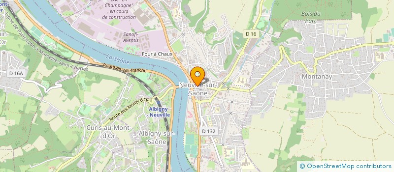 localisation de l'entreprise MONSIEUR GEORGES VINCENT  NEUVILLE-SUR-SAONE