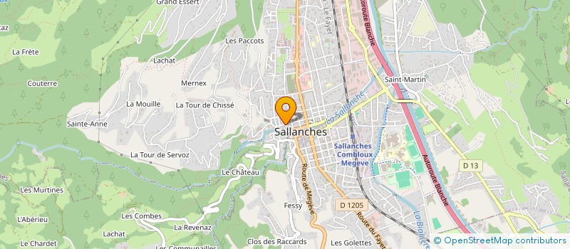 localisation de l'entreprise MONSIEUR GEORGES VINCENT à SALLANCHES