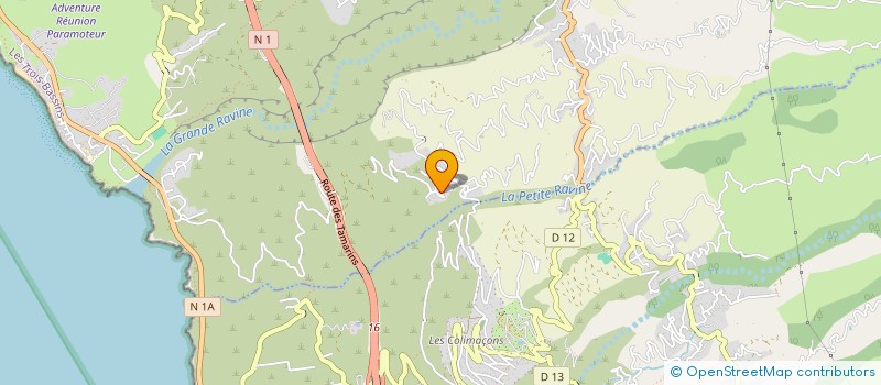 localisation de l'entreprise MONSIEUR GEORGES VIRAMA  LES TROIS-BASSINS