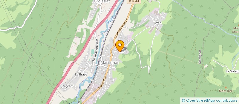 localisation de l'entreprise MONSIEUR GEORGES VUILLERME  MARTIGNAT